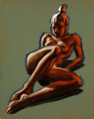 alla prima figure oil painting sketch 01