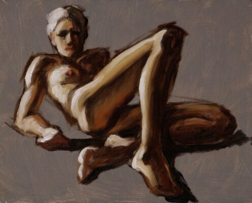 alla prima figure oil painting sketch 03