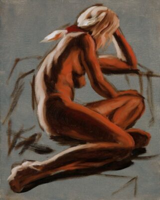alla prima figure oil painting sketch 07