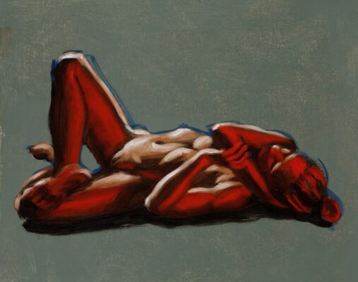 alla prima figure oil painting sketch 08