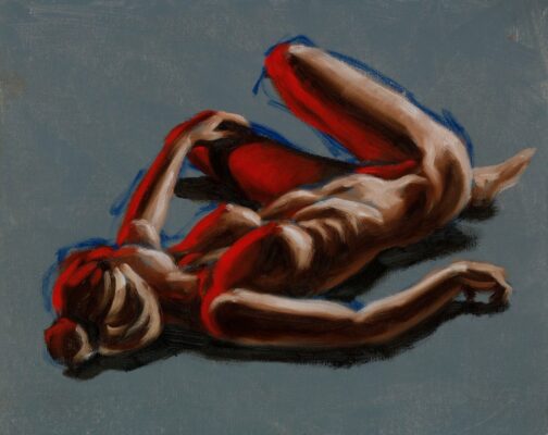 alla prima figure oil painting sketch 12