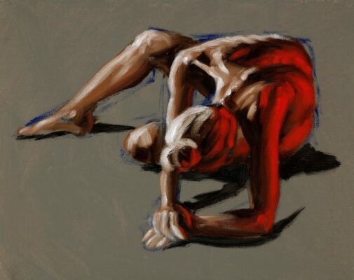 alla prima figure oil painting sketch 13