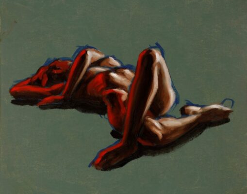 alla prima figure oil painting sketch 14