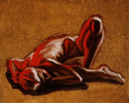 alla prima figure oil painting sketch 17
