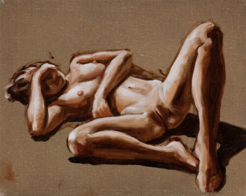 alla prima figure oil painting sketch 18