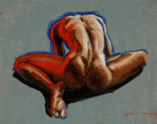 alla prima figure oil painting sketch 21