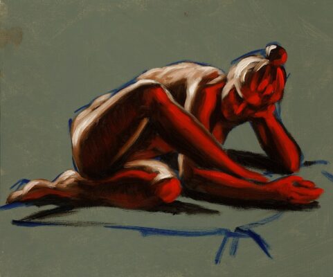 alla prima figure oil painting sketch 22