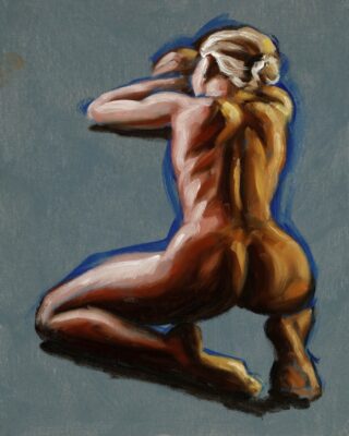alla prima figure oil painting sketch 24