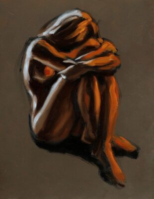 alla prima figure oil painting sketch 25