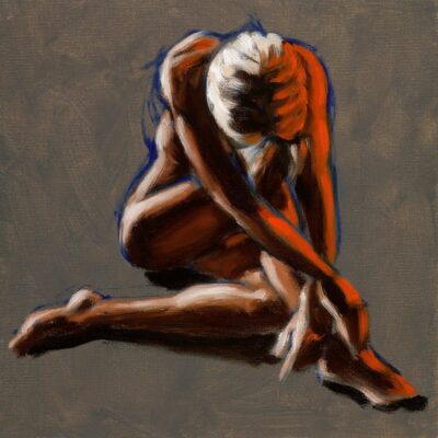 alla prima figure oil painting sketch 30