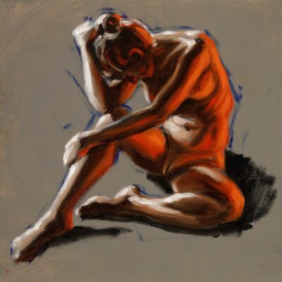 alla prima figure oil painting sketch 33