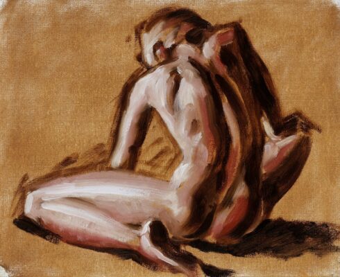 alla prima figure oil painting sketch 35