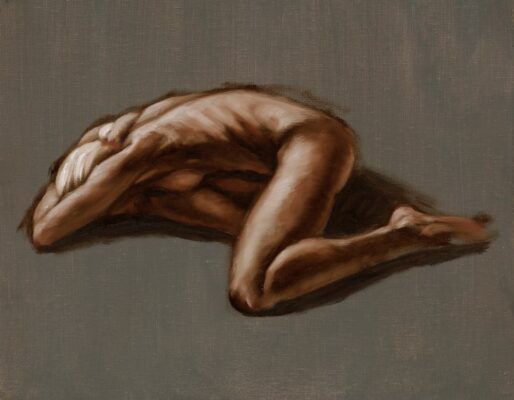 alla prima figure oil painting sketch 36