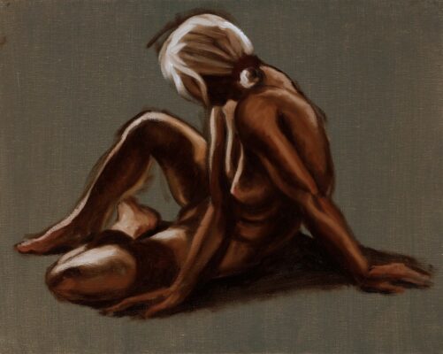 alla prima figure oil painting sketch 37