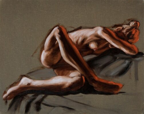 alla prima figure oil painting sketch 38