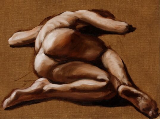 alla prima figure oil painting sketch 39