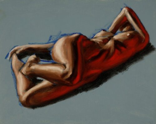 alla prima figure oil painting sketch 41