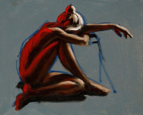alla prima figure oil painting sketch 47