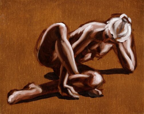 alla prima figure oil painting sketch 48