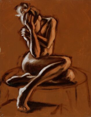 alla prima figure oil painting sketch 51