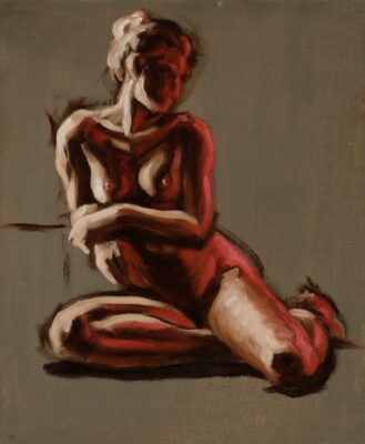 alla prima figure oil painting sketch 55