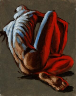 alla prima figure oil painting sketch 56