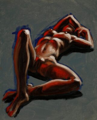 alla prima figure oil painting sketch 62