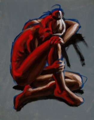 alla prima figure oil painting sketch 63