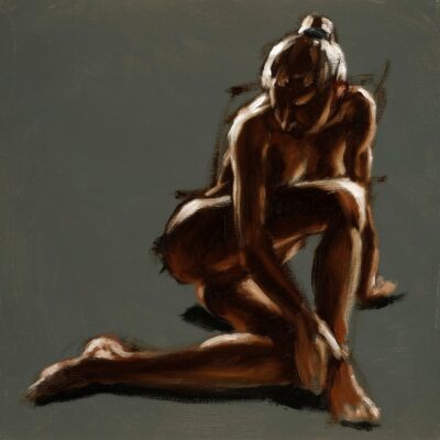 alla prima figure oil painting sketch 64