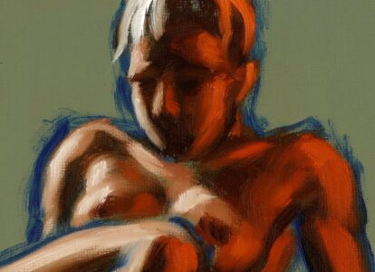 alla prima oil painting brushwork close up 01