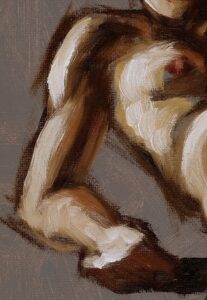 alla prima oil painting brushwork close up 04