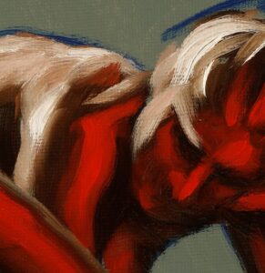 alla prima oil painting brushwork close up 08