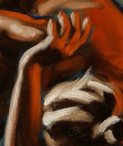 alla prima oil painting brushwork close up 09