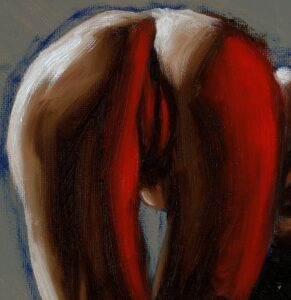 alla prima oil painting brushwork close up 10