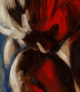 alla prima oil painting brushwork close up 14