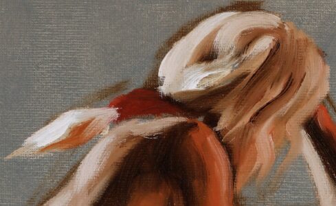 alla prima oil painting brushwork close up 15
