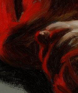 alla prima oil painting brushwork close up 18