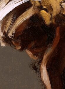 alla prima oil painting brushwork close up 29