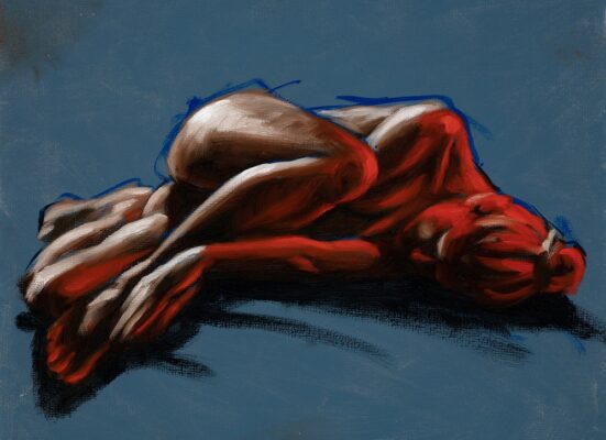 alla prima oil painting figure sketch 17